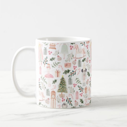 Die Nutcracker Holiday Watercolor Kaffeetasse (Links)
