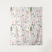 Die Nutcracker Holiday Watercolor Wandteppich (Vorderseite)