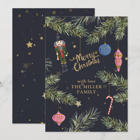 Die Nutcracker, Marine Feiertagskarte (Vorne/Hinten)