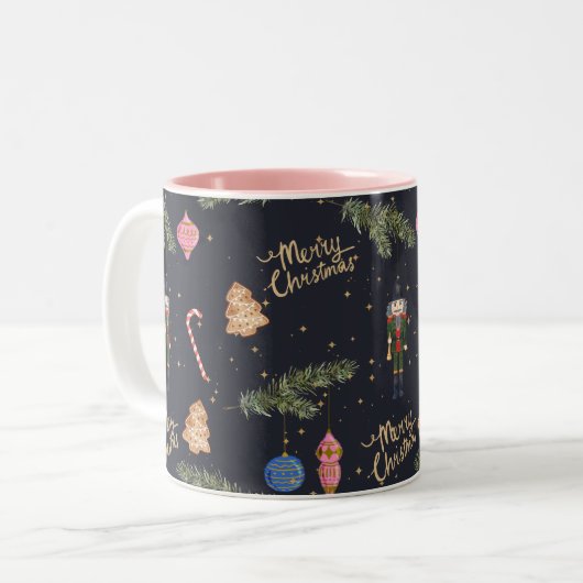 Die Nutcracker, Marine Zweifarbige Tasse (Vorderseite Links)