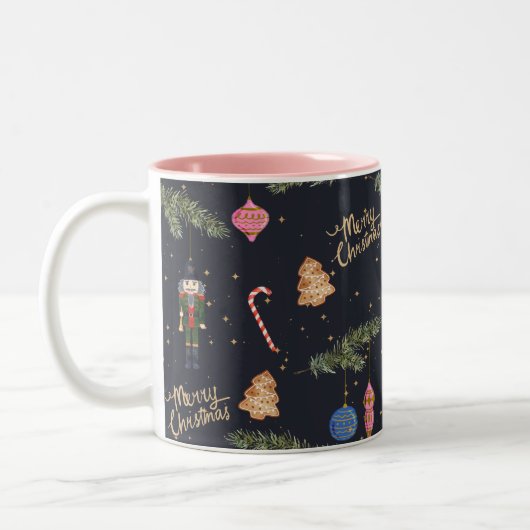 Die Nutcracker, Marine Zweifarbige Tasse (Links)