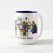 Die Nutcracker Shack Ham Radio-Tasse Zweifarbige Tasse (VorderseiteRechts)