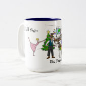 Die Nutcracker Shack Ham Radio-Tasse Zweifarbige Tasse (Vorderseite Links)