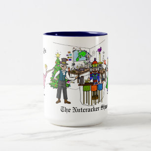 Die Nutcracker Shack Ham Radio-Tasse Zweifarbige Tasse