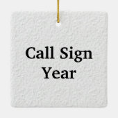 Die Nutcracker Shack Ham Radio Weihnachtsdekoratio Keramikornament (Rückseite)