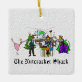 Die Nutcracker Shack Ham Radio Weihnachtsdekoratio Keramikornament (Vorderseite)