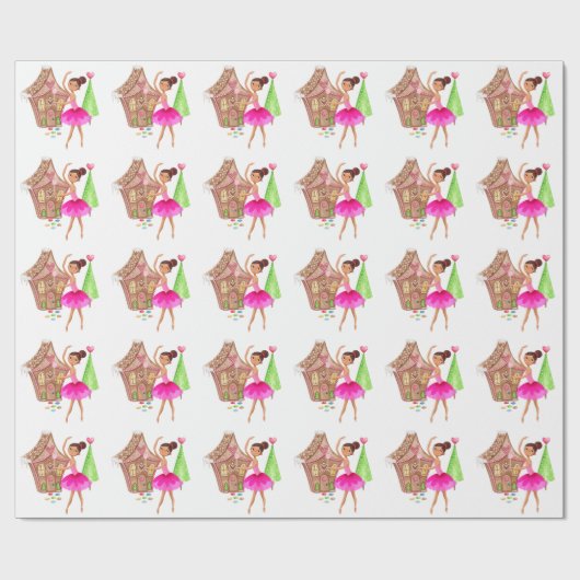 Die Nutcracker Sugar Plum Fairy Ballett Weihnachte Geschenkpapier (Flach)