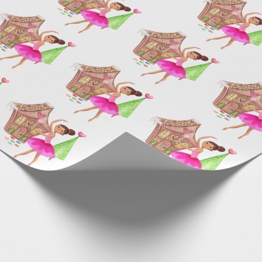 Die Nutcracker Sugar Plum Fairy Ballett Weihnachte Geschenkpapier (Ecke)