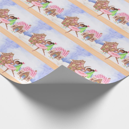 Die Nutcracker Sugar Plum Fairy Ballett Weihnachte Geschenkpapier (Ecke)