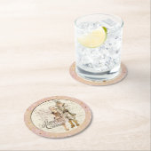 Die Nutcracker Suite-Ballerina & Nutcracker Runder Pappuntersetzer (Vor Ort)