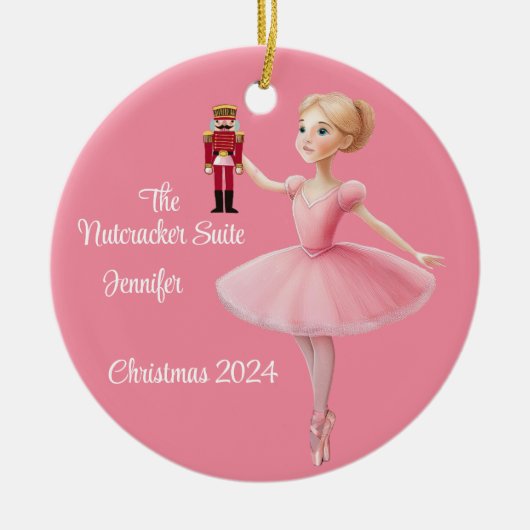 Die Nutcracker Suite Ballett Personalisierte Ornam Keramik Ornament (Vorne)