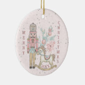 Die Nutcracker Suite mit seinem Rockpferd Keramik Ornament (Rechts)