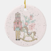 Die Nutcracker Suite mit seinem Rockpferd Keramik Ornament (Hinten)