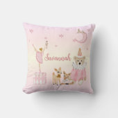 Die Nutcracker Suite Personalisiertes rosa Kinderz Kissen (Vorderseite)