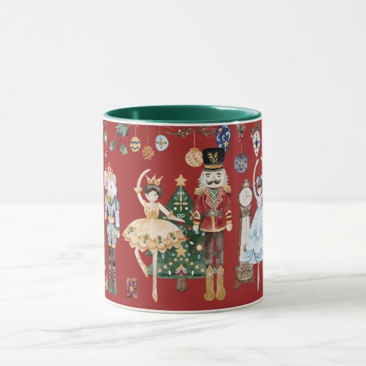 Die Nutcracker Weihnachten Red Green Tasse (Zentrum)