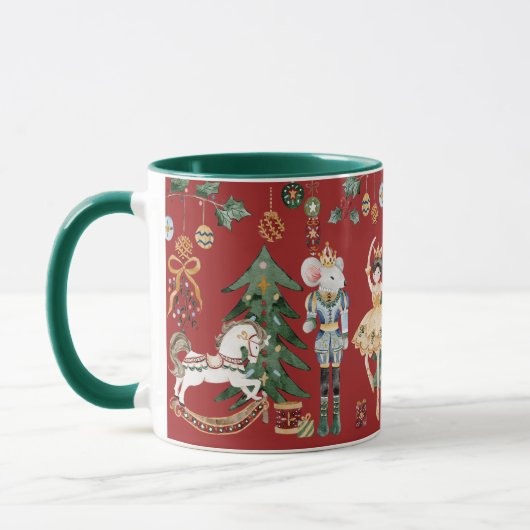 Die Nutcracker Weihnachten Red Green Tasse (Links)