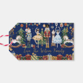 Die Nutcracker-Weihnachtszeit Geschenkanhänger (Rückseite Horizontal)