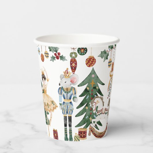 Die Nutcracker-Weihnachtszeit Pappbecher (Rückseite)