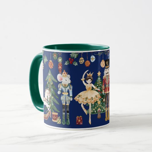 Die Nutcracker-Weihnachtszeit Tasse (Vorderseite Links)
