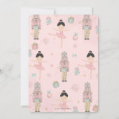 Die Nutcracker Winter Wonderland Girl Baby Dusche Einladung (Rückseite)