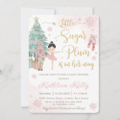 Die Nutcracker Winter Wonderland Girl Baby Dusche Einladung (Vorderseite)