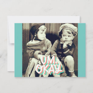 Die O.U.R. Gang-Kollektion Vintage-Postkarte Nr. 1 Postkarte