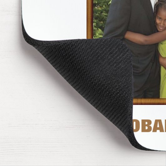 Die OBAMA-FAMILIE - besonders angefertigt Mousepad (Ecke)