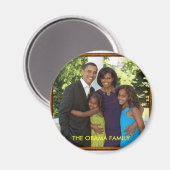 DIE OBAMA-FAMILIE MAGNET (Vorderseite/Rückseite)