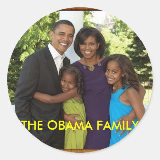DIE OBAMA-FAMILIE RUNDER AUFKLEBER