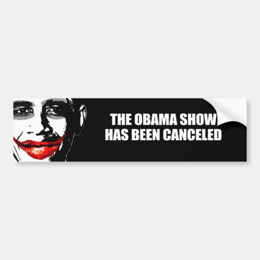 DIE OBAMA-SHOW CANCEL AUTOAUFKLEBER (Vorne)