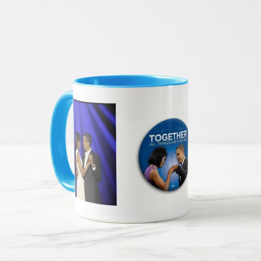 die obamas Collage verwandeln Tasse (Vorderseite Links)