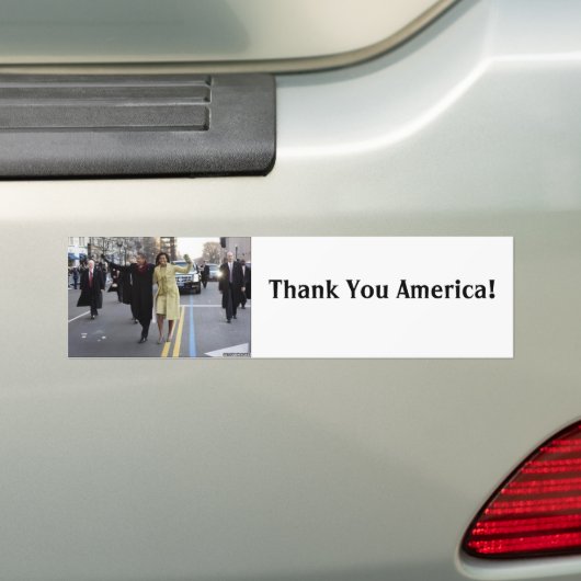 die obamas, danke Amerika! , Autoaufkleber (Auf Auto)