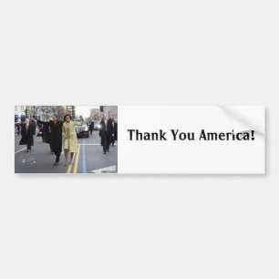 die obamas, danke Amerika! , Autoaufkleber