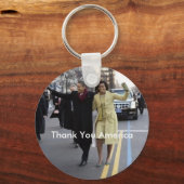 die obamas, danke Amerika Schlüsselanhänger (Vorderseite)