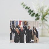 Die Obamas heften die Gärten Postkarte (Stehend Vorderseite)