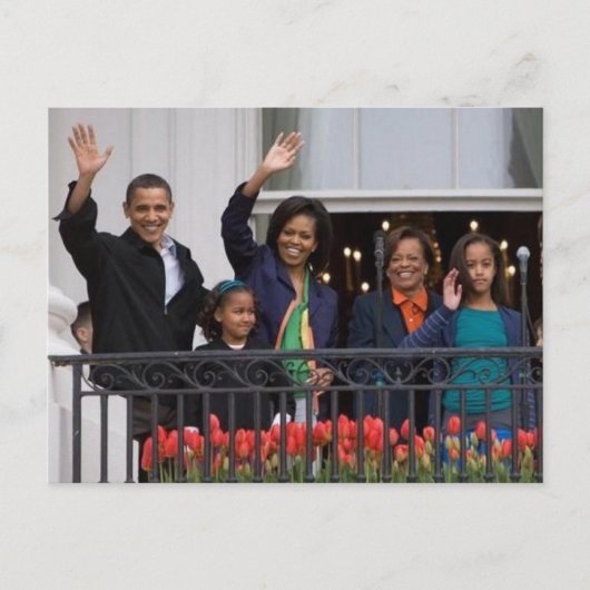 Die Obamas Postkarte (Vorderseite)