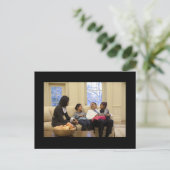 Die Obamas Postkarte (Stehend Vorderseite)