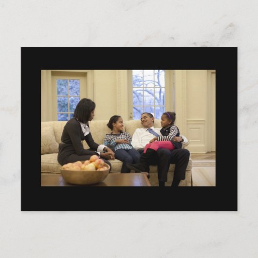 Die Obamas Postkarte (Vorderseite)