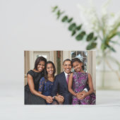 Die Obamas Postkarte (Stehend Vorderseite)
