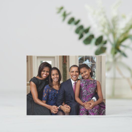 Die Obamas Postkarte (Stehend Vorderseite)