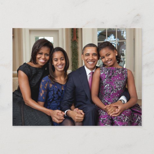 Die Obamas Postkarte (Vorderseite)