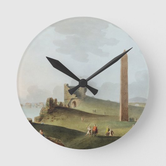 Die Obelisken in Alexandria, die so genannte Cleop Runde Wanduhr (Vorderseite)