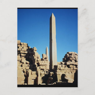 Die Obelisken von Tuthmosis I und Hatshepsut Postkarte