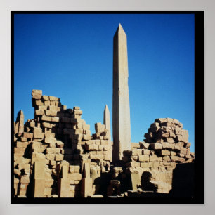 Die Obelisks von Tuthmosis I und von Hatshepsut Poster