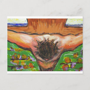 Die oberste Ansicht Kreuzigung Jesu Christi Postkarte