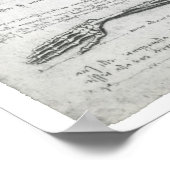 Die oberste Extremität, Leonardo da Vinci Poster (Ecke)