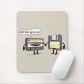 Die Obsoleten (Retro-Disketten-Kassettenband) Mousepad (Mit Mouse)
