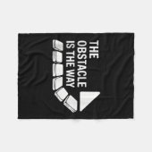 Die obstacle stoische Philosophie ist Motivierend, Fleecedecke (Vorderseite (Horizontal))