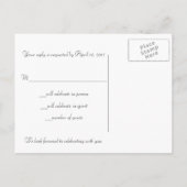 Die Ocean Tide R.S.V.P-Karte Einladungspostkarte (Rückseite)