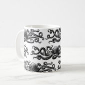 Die Oct8pus - Muster-Tasse Kaffeetasse (Vorderseite Links)